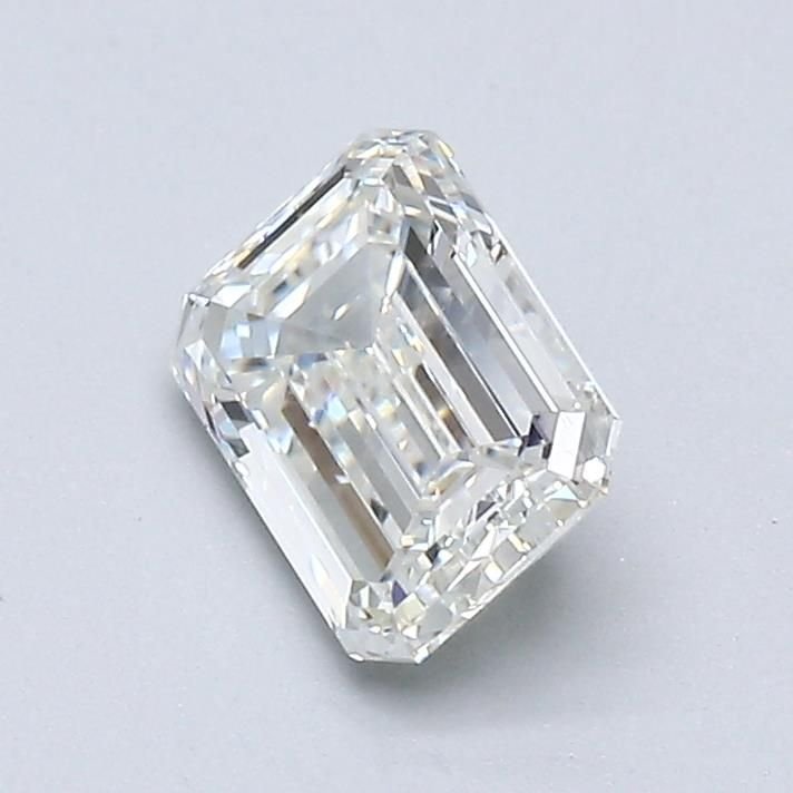 0.90ct I SI1 Rare Carat Ideal Cut Emerald Diamond