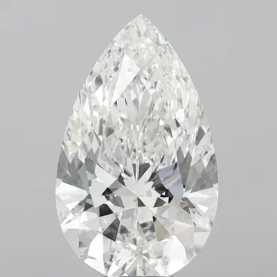 10.08ct F VVS2 Rare Carat Ideal Cut Pear Lab Grown Diamond
