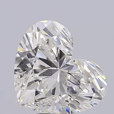 5.01ct F SI1 Rare Carat Ideal Cut Heart Lab Grown Diamond