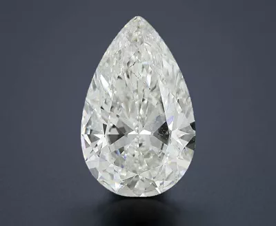 7.01ct H SI2 Rare Carat Ideal Cut Pear Diamond
