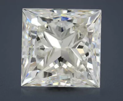 6.00ct K SI1 Very Good Cut Princess Diamond