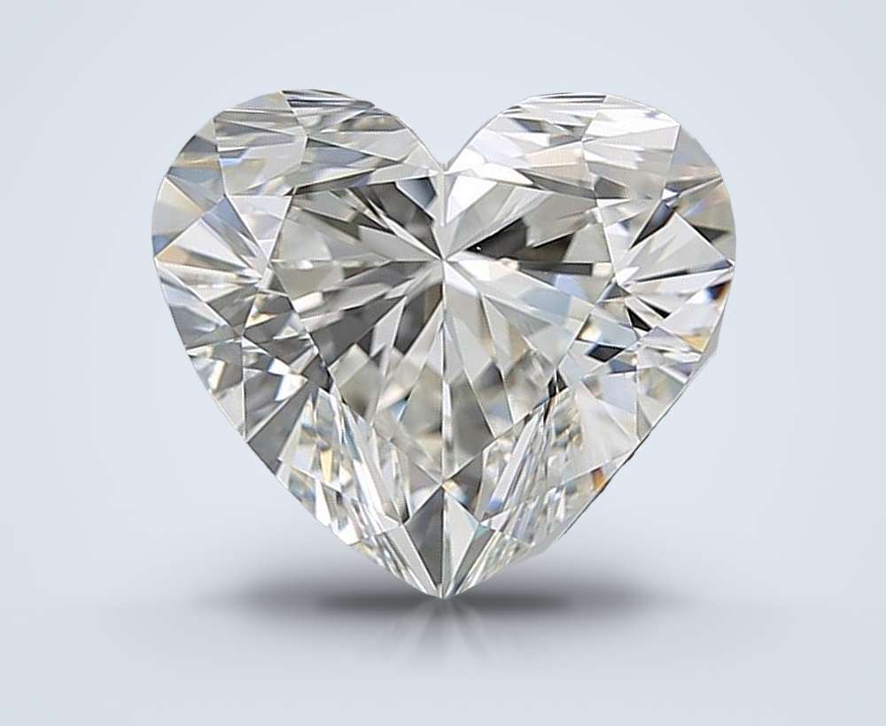 4.12ct J VS2 Rare Carat Ideal Cut Heart Diamond