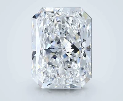 3.50ct E SI1 Rare Carat Ideal Cut Radiant Diamond