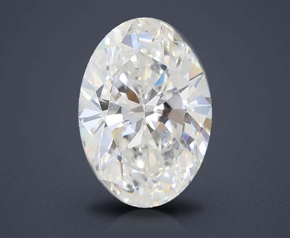 1.51ct D VVS2 Rare Carat Ideal Cut Oval Lab Grown Diamond
