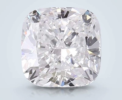 3.11ct E VVS2 Rare Carat Ideal Cut Cushion Lab Grown Diamond