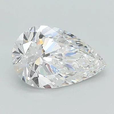 1.56ct D VS2 Rare Carat Ideal Cut Pear Lab Grown Diamond