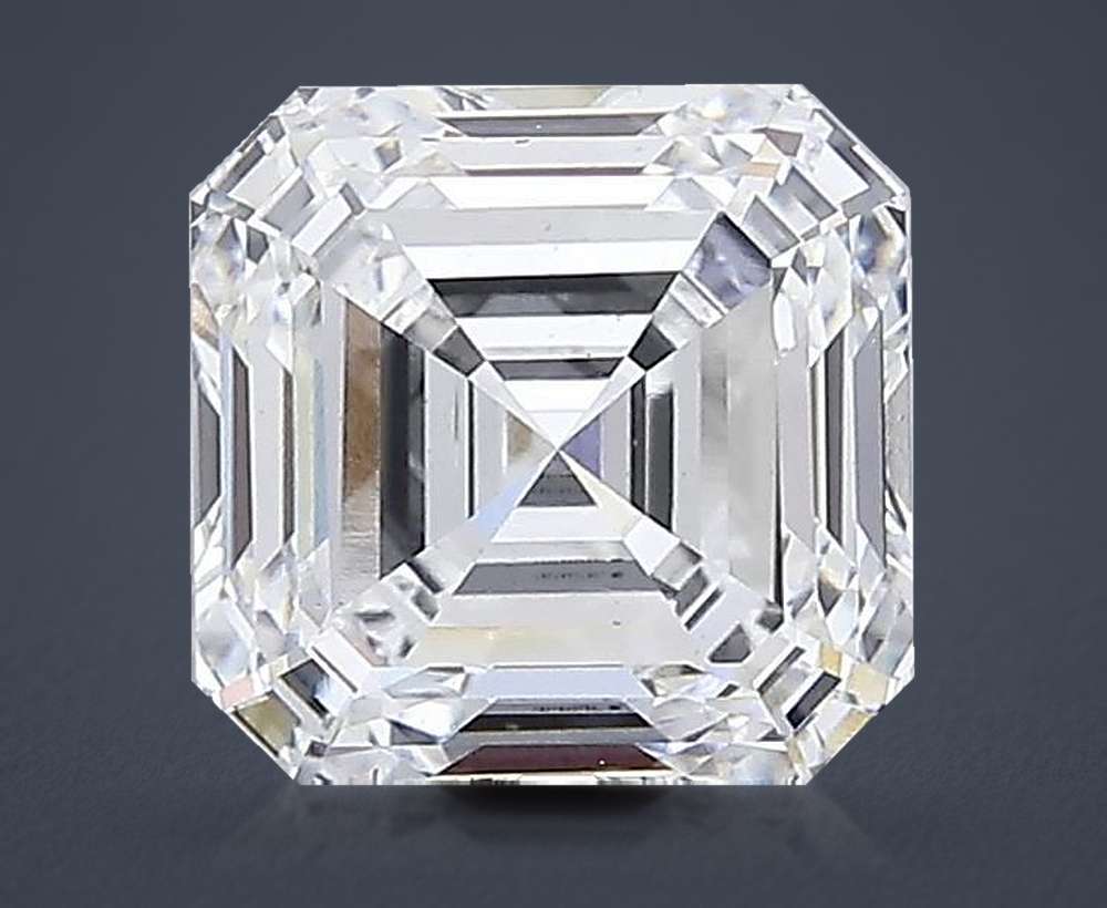 7.06ct F VS1 Rare Carat Ideal Cut Asscher Lab Grown Diamond