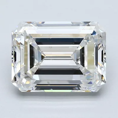 3.57ct G SI2 Rare Carat Ideal Cut Emerald Diamond