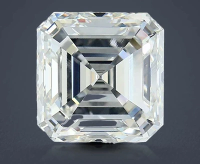 5.03ct F VVS2 Rare Carat Ideal Cut Asscher Diamond