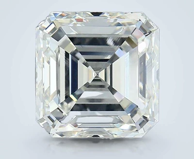 5.03ct F VVS2 Rare Carat Ideal Cut Asscher Diamond