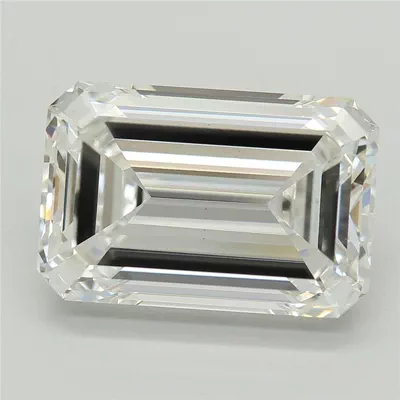 5.41ct E VS1 Rare Carat Ideal Cut Emerald Lab Grown Diamond