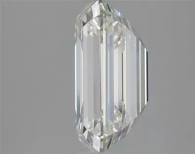 5.09ct H VS2 Rare Carat Ideal Cut Emerald Lab Grown Diamond