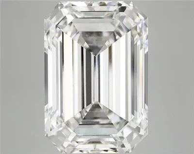 12.93ct F VVS2 Rare Carat Ideal Cut Emerald Lab Grown Diamond
