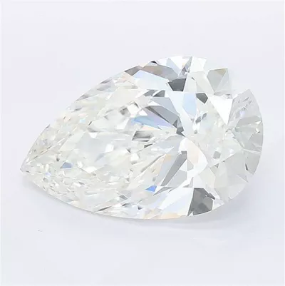 4.08ct F VVS2 Rare Carat Ideal Cut Pear Lab Grown Diamond