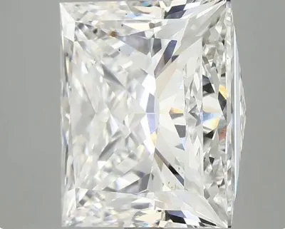 6.20ct F VS2 Rare Carat Ideal Cut Princess Lab Grown Diamond