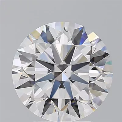 4.03ct D VS2 Rare Carat Ideal Cut Round Diamond