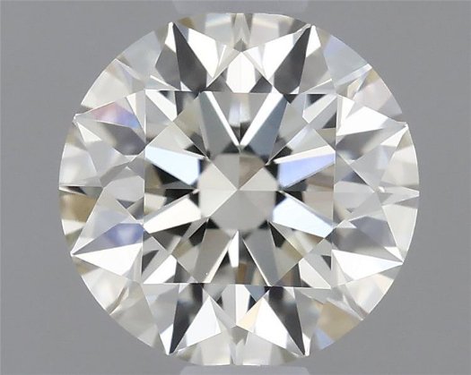 0.65ct K VVS2 Rare Carat Ideal Cut Round Diamond