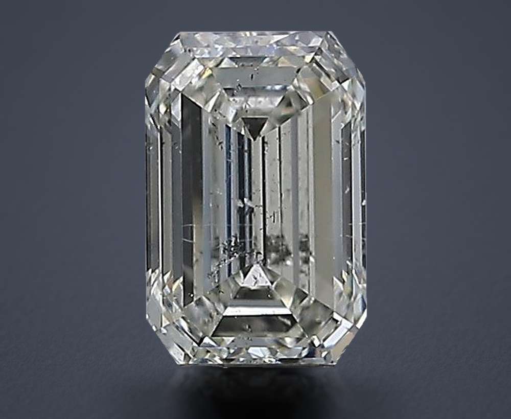 1.01ct I SI2 Rare Carat Ideal Cut Emerald Diamond