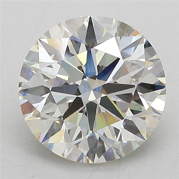3.06ct J VS1 Rare Carat Ideal Cut Round Lab Grown Diamond
