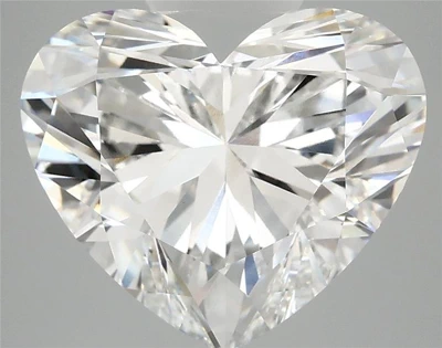 5.92ct F VS1 Rare Carat Ideal Cut Heart Lab Grown Diamond