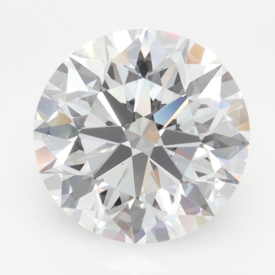 3.49ct D FL Rare Carat Ideal Cut Round Lab Grown Diamond
