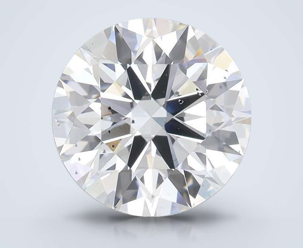 3.39ct E SI1 Rare Carat Ideal Cut Round Lab Grown Diamond