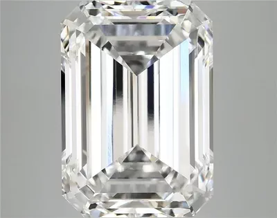 12.04ct F VVS2 Rare Carat Ideal Cut Emerald Lab Grown Diamond