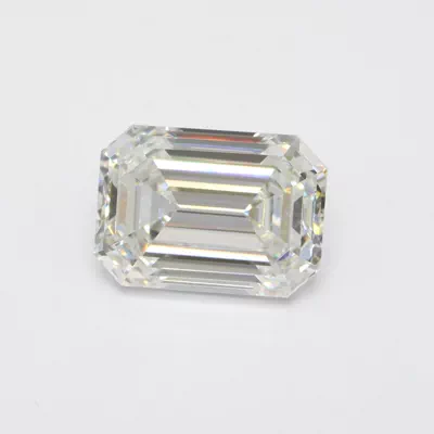 3.82ct F VS1 Rare Carat Ideal Cut Emerald Lab Grown Diamond