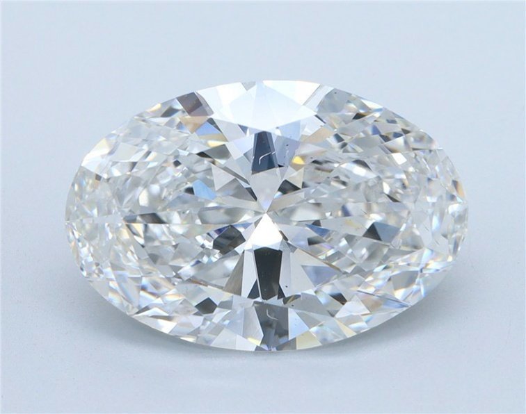 5.08ct E VS2 Rare Carat Ideal Cut Oval Lab Grown Diamond