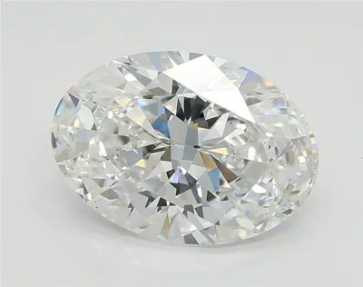 2.01ct D VS2 Rare Carat Ideal Cut Oval Lab Grown Diamond