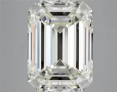 5.05ct J VS2 Rare Carat Ideal Cut Emerald Diamond