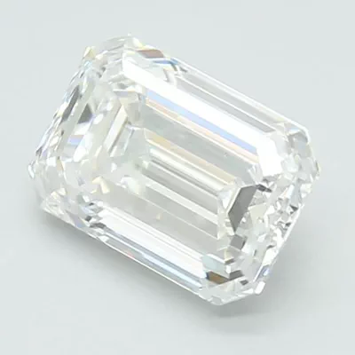 1.45ct D VS1 Excellent Cut Emerald Lab Grown Diamond