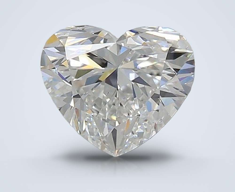 1.50ct D VS2 Rare Carat Ideal Cut Heart Lab Grown Diamond