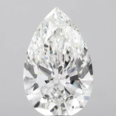 10.54ct F VVS2 Rare Carat Ideal Cut Pear Lab Grown Diamond