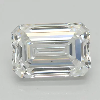 1.59ct D VS2 Rare Carat Ideal Cut Emerald Lab Grown Diamond