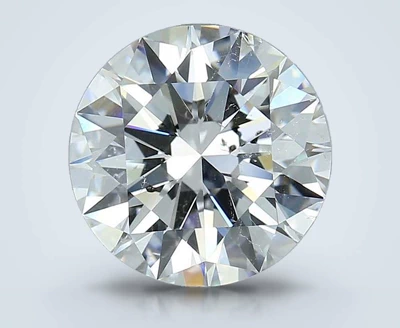 5.01ct D SI2 Rare Carat Ideal Cut Round Diamond