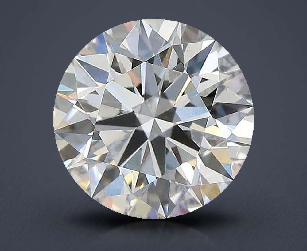 2.84ct D VS1 Rare Carat Ideal Cut Round Lab Grown Diamond