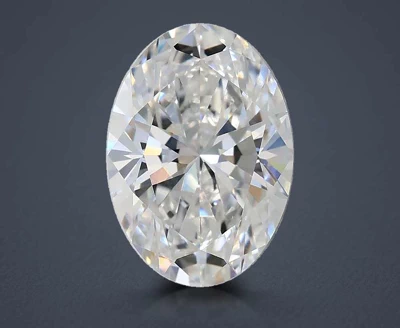 2.06ct D VVS2 Rare Carat Ideal Cut Oval Lab Grown Diamond