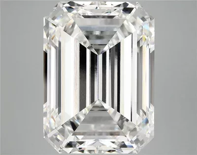 14.30ct F VVS2 Rare Carat Ideal Cut Emerald Lab Grown Diamond