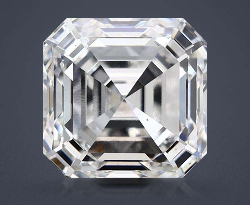 1.58ct E VS1 Rare Carat Ideal Cut Asscher Lab Grown Diamond