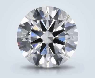 2.65ct F SI1 Rare Carat Ideal Cut Round Lab Grown Diamond