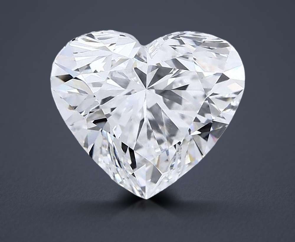 6.01ct E VVS2 Rare Carat Ideal Cut Heart Lab Grown Diamond