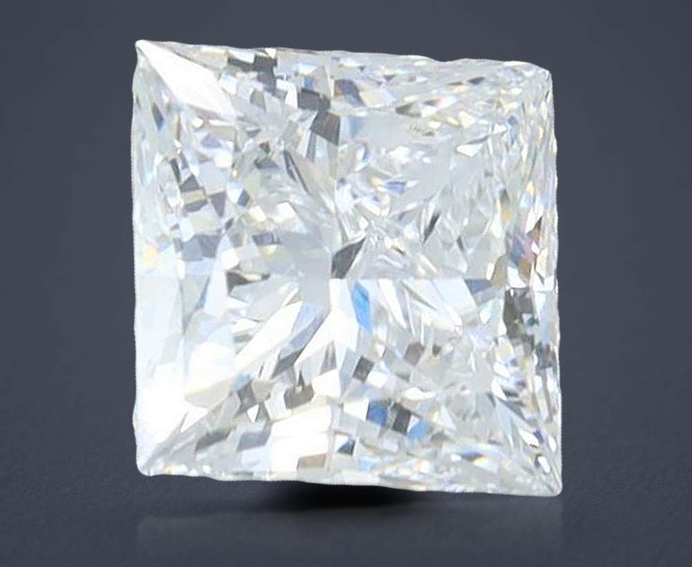 1.83ct F VVS2 Rare Carat Ideal Cut Princess Lab Grown Diamond