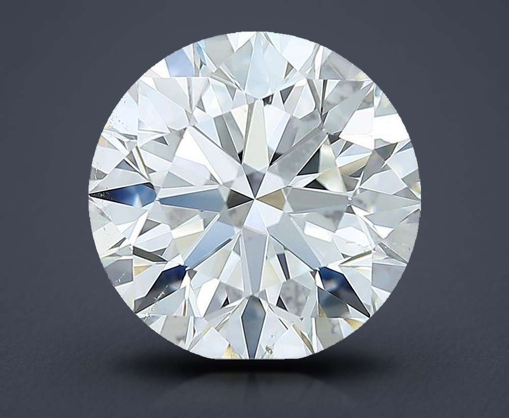 2.80ct G SI1 Rare Carat Ideal Cut Round Diamond