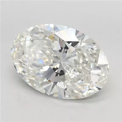 7.08ct F VVS2 Rare Carat Ideal Cut Oval Lab Grown Diamond