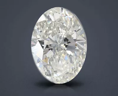 7.08ct F VVS2 Rare Carat Ideal Cut Oval Lab Grown Diamond