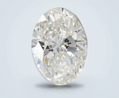 7.08ct F VVS2 Rare Carat Ideal Cut Oval Lab Grown Diamond