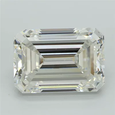 4.52ct F VS1 Rare Carat Ideal Cut Emerald Lab Grown Diamond