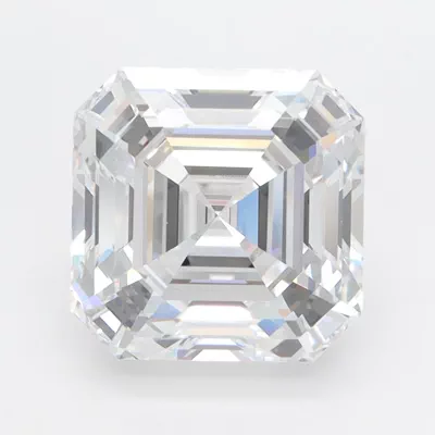 4.01ct D VVS2 Rare Carat Ideal Cut Asscher Lab Grown Diamond