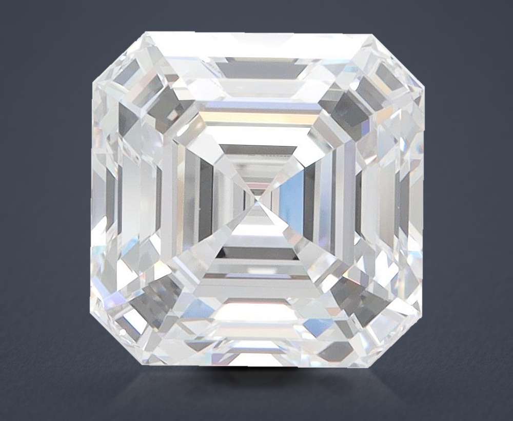 4.01ct D VVS2 Rare Carat Ideal Cut Asscher Lab Grown Diamond
